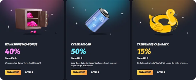 WinShark bonuses